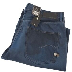 G-Star RAW Type 96 Loose Jeans Mens 32x34 Blue Sun Bleached Relaxed Straight